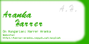 aranka harrer business card